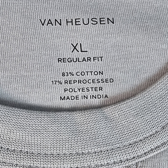 Van‎ Heusen Blue Stone Essential Ponte Sweatshirt - Men's XL - NEW - Picture 5 of 5